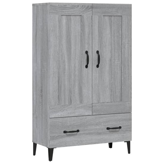 Chester Wooden Sideboard With 2 Doors 1 Drawer In Grey Oak_3