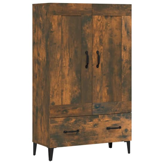 Chester Wooden Sideboard With 2 Doors 1 Drawer In Smoked Oak_3