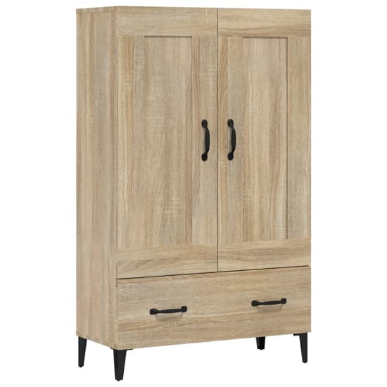 Chester Wooden Sideboard With 2 Doors 1 Drawer In Sonoma Oak_3