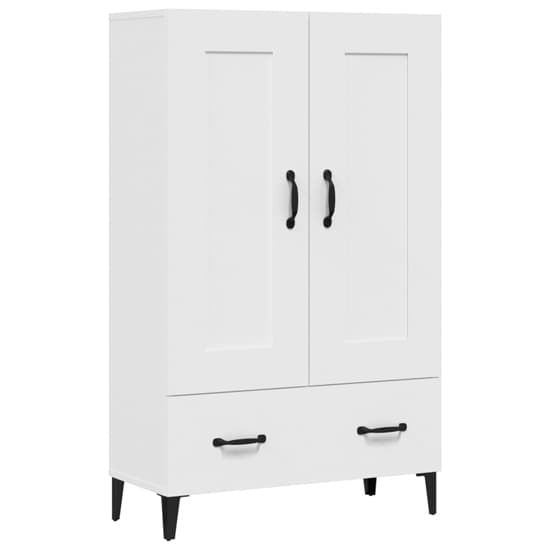 Chester Wooden Sideboard With 2 Doors 1 Drawer In White_3