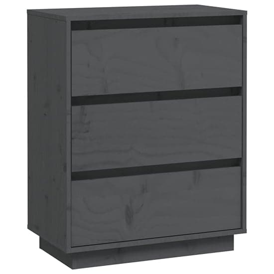 Chevis Solid Pinewood Chest Of 3 Drawers In Grey_3