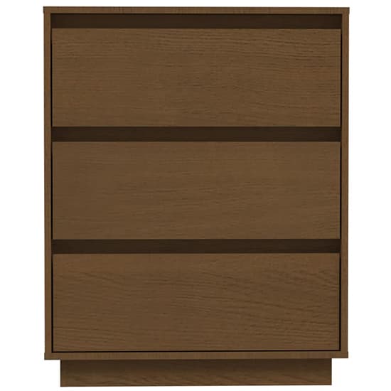 Chevis Solid Pinewood Chest Of 3 Drawers In Honey Brown_4