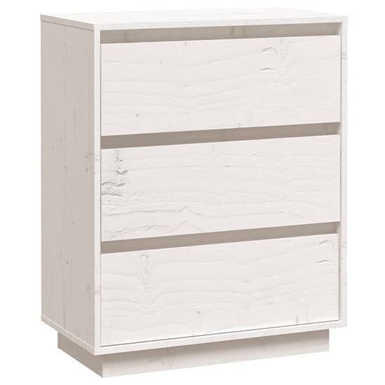 Chevis Solid Pinewood Chest Of 3 Drawers In White_3