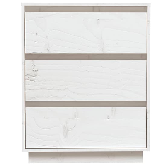 Chevis Solid Pinewood Chest Of 3 Drawers In White_4