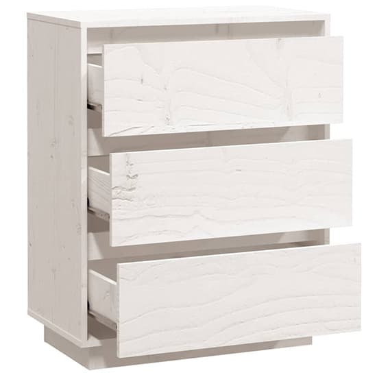 Chevis Solid Pinewood Chest Of 3 Drawers In White_5
