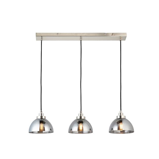 Chico Linear 3 Lights Ceiling Pendant Light In Bright Nickel_4