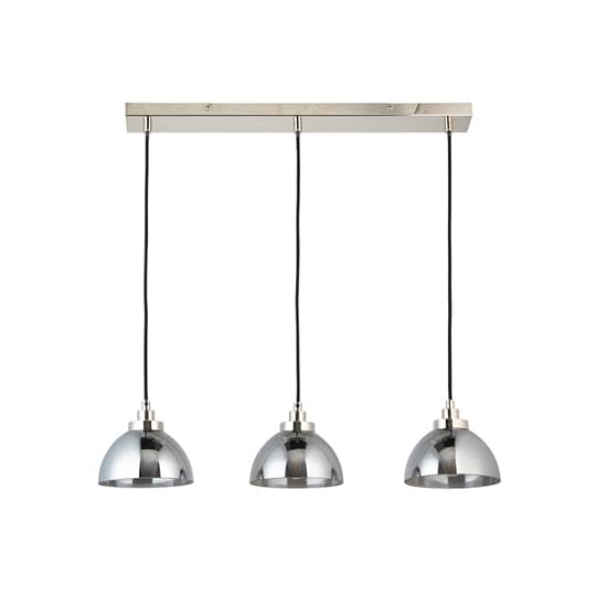 Chico Linear 3 Lights Ceiling Pendant Light In Bright Nickel_5