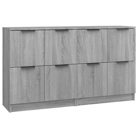 Chicory Wooden Sideboard With 4 Doors In Grey Sonoma Oak_3