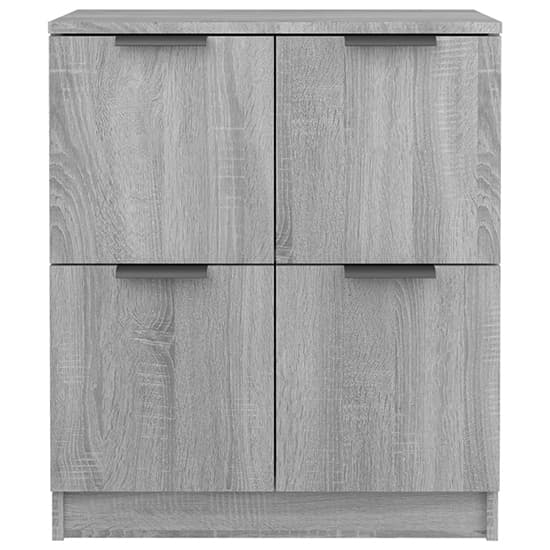 Chicory Wooden Sideboard With 4 Doors In Grey Sonoma Oak_5