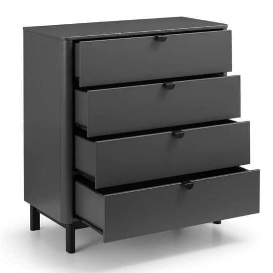 Cadhla Wooden Chest Of Drawers In Strom Grey With 4 Drawers_4