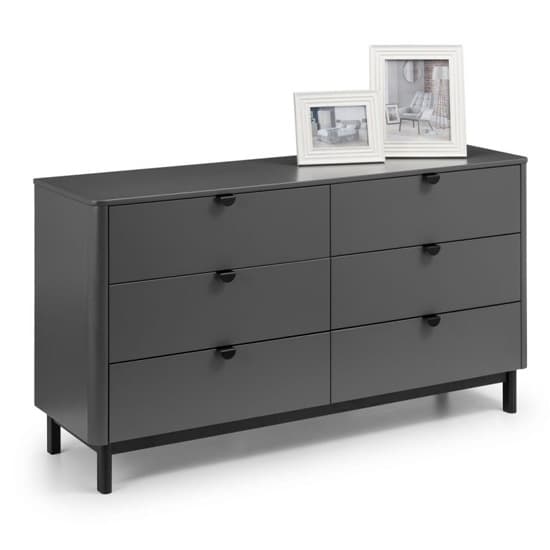 Cadhla Wooden Chest Of Drawers In Strom Grey With 6 Drawers_2