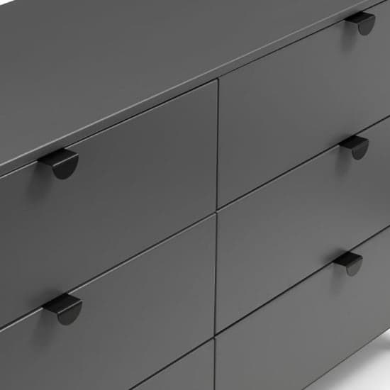 Cadhla Wooden Chest Of Drawers In Strom Grey With 6 Drawers_6