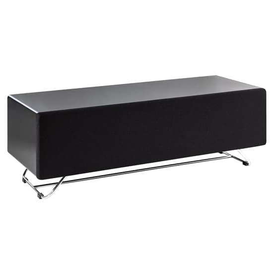Chroma High Gloss TV Stand With Steel Frame In Black_3