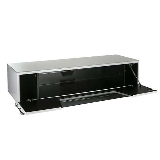 Chroma Medium High Gloss TV Stand With Steel Frame In White_4