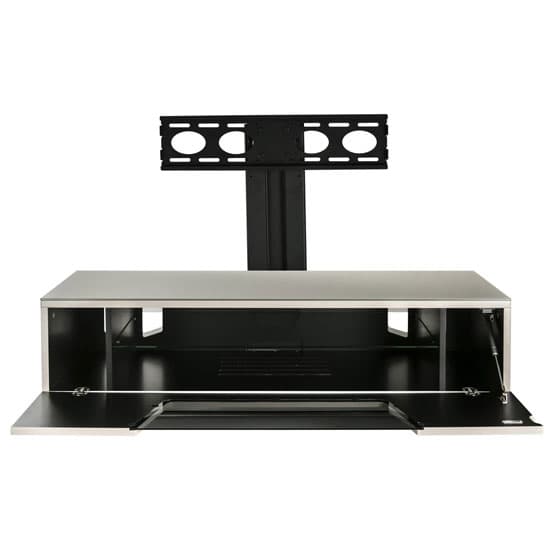 Clutton TV Stand In Ivory With Bracket And Chrome Base_3
