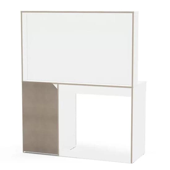 Chula Wooden Dressing Table With Mirror In White_4