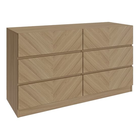 Ciana Wooden Chest Of 6 Drawers In Euro Oak_3