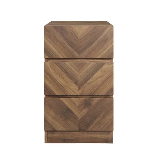 Cianna Wooden Bedside Cabinet With 3 Drawers In Royal Walnut_2