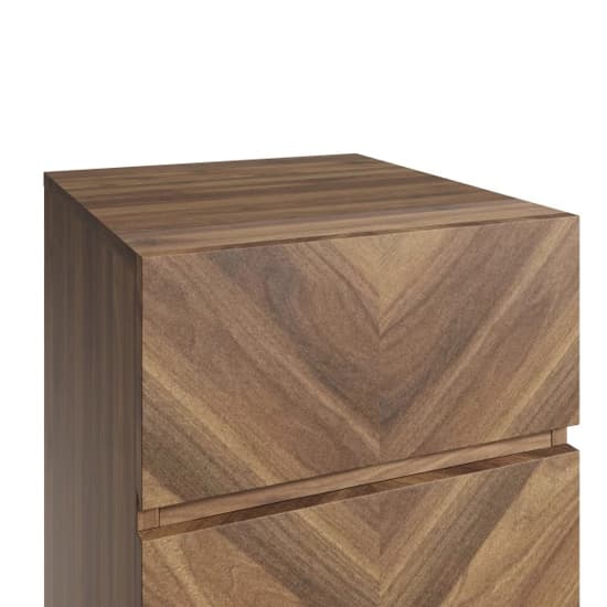 Cianna Wooden Bedside Cabinet With 3 Drawers In Royal Walnut_5