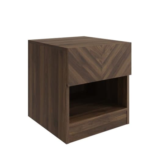 Cianna Wooden Lamp Table With 1 Drawer In Royal Walnut_2
