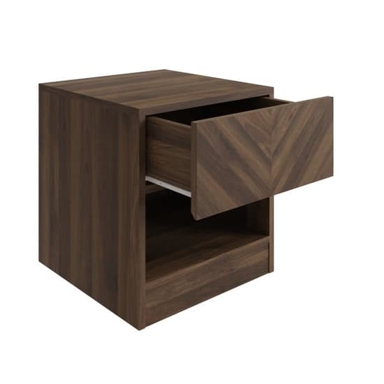 Cianna Wooden Lamp Table With 1 Drawer In Royal Walnut_3