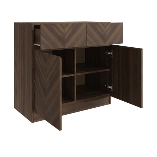 Cianna Wooden Sideboard With 2 Doors 2 Drawers In Royal Walnut_3