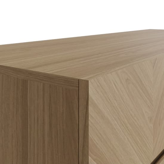 Cianna Wooden Sideboard With 3 Doors 3 Drawers In Euro Oak_6