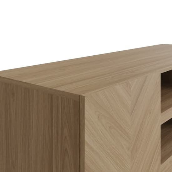 Cianna Wooden TV Stand With 2 Doors In Euro Oak_7