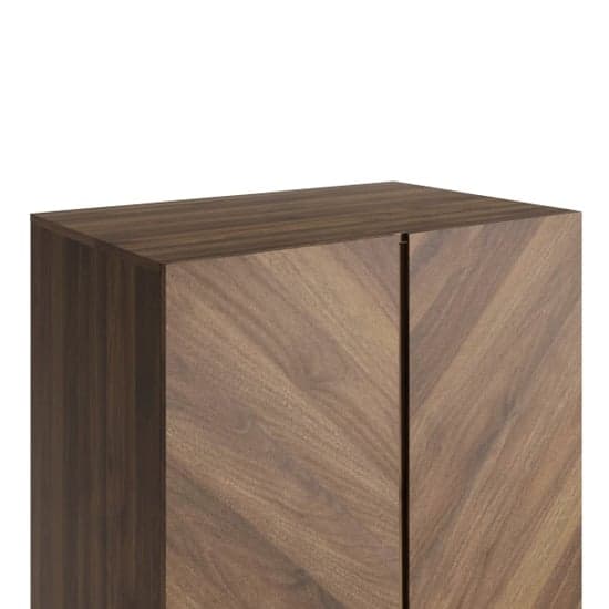 Cianna Wooden Wardrobe With 2 Doors 1 Drawer In Royal Walnut_5