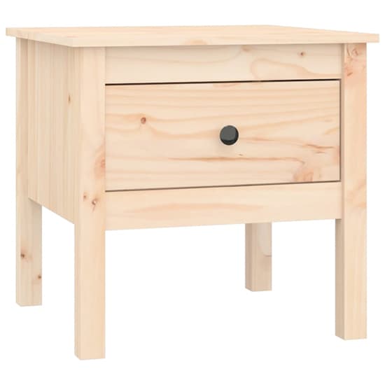 Ciella Pine Wood Side Table With 1 Drawer In Natural_3