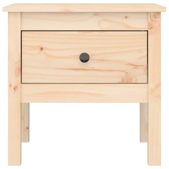 Ciella Pine Wood Side Table With 1 Drawer In Natural_4