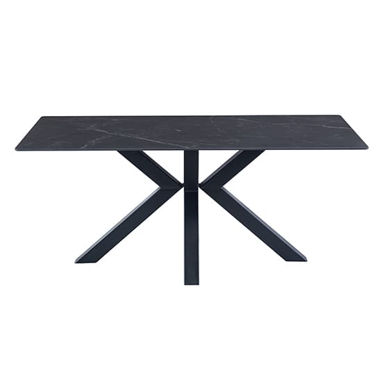 Cielo Black Stone Dining Table With 6 Valko Stone Chairs_3