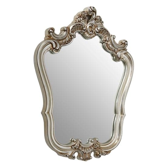 Cikroya Rose Crest Wall Bedroom Mirror In Champagne Frame_2