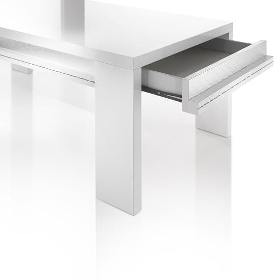 Claire Coffee Table In White High Gloss And Steel Effect_4