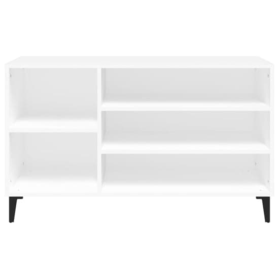Clanton Wooden Shoe Storage Bench In White Furniture in Fashion