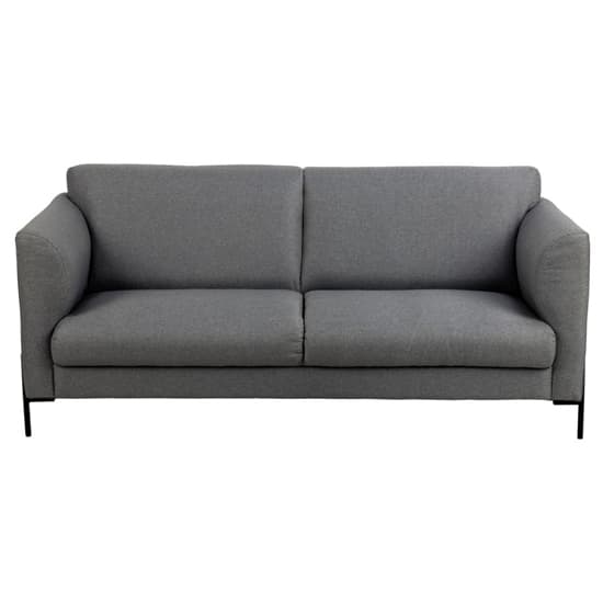 Clarksville Fabric 2 Seater Sofa In Light Grey_2