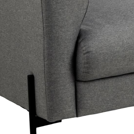 Clarksville Fabric 2 Seater Sofa In Light Grey_4