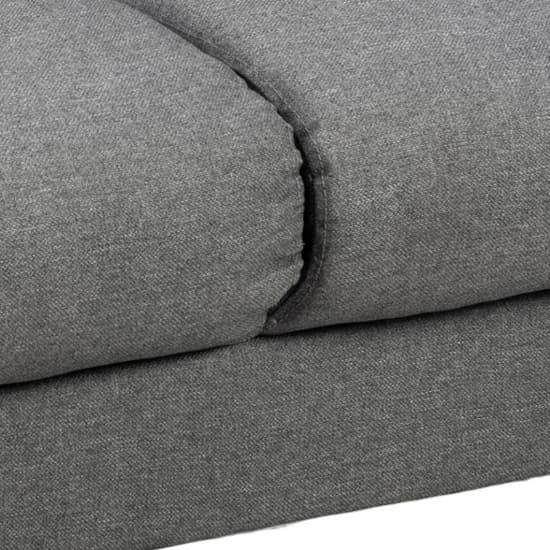 Clarksville Fabric 2 Seater Sofa In Light Grey_5