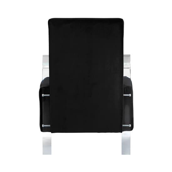 Clarox Upholstered Velvet Accent Chair In Black_4