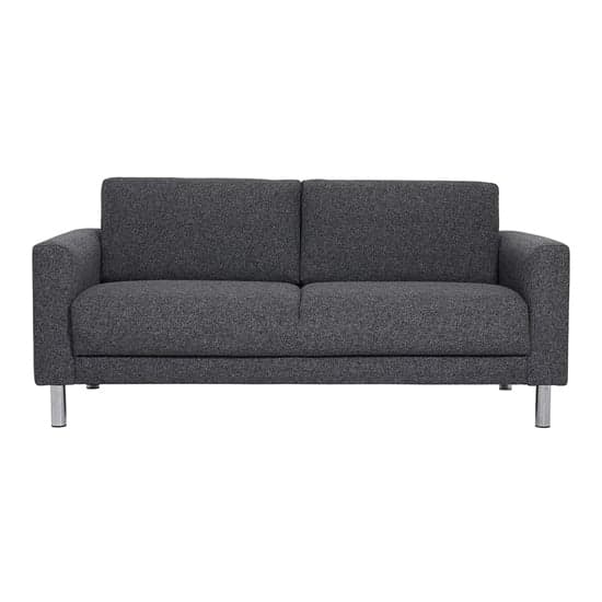 Clesto Fabric Upholstered 2 Seater Sofa In Anthracite_2