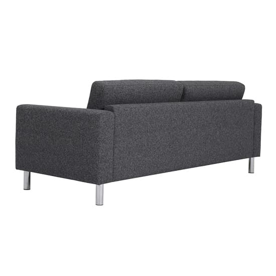 Clesto Fabric Upholstered 3 Seater Sofa In Anthracite_3