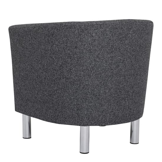 Clesto Fabric Upholstered Armchair In Anthracite_3