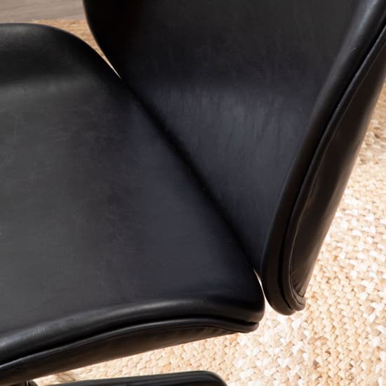 Clintons Leather Home And Office Chair In Black_5