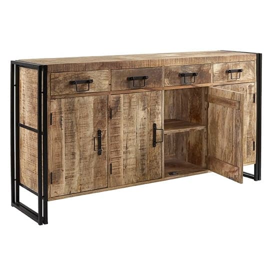 Clio Wooden Sideboard In Oak With 4 Doors And 4 Drawers_2