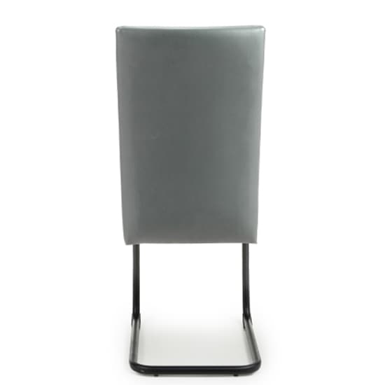 Clisson Grey Leather Effect Dining Chairs In Pair_6