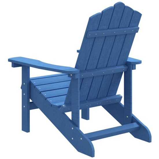 Clover HDPE Garden Seating Chair In Aqua Blue_5