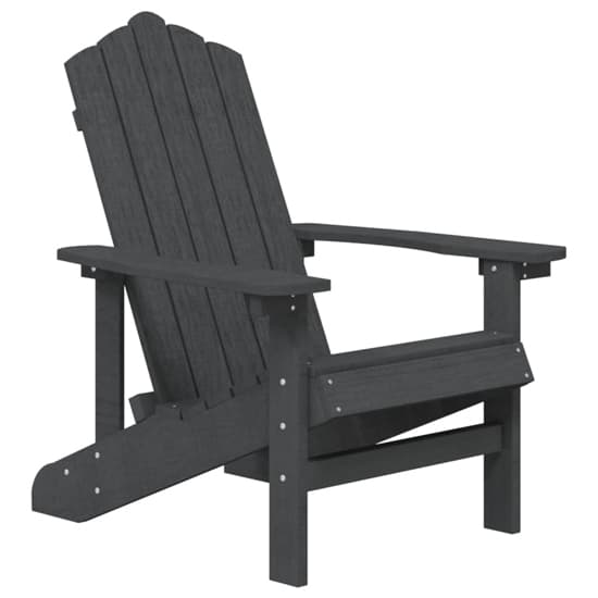 Clover HDPE Garden Seating Chair With Table In Anthracite_3