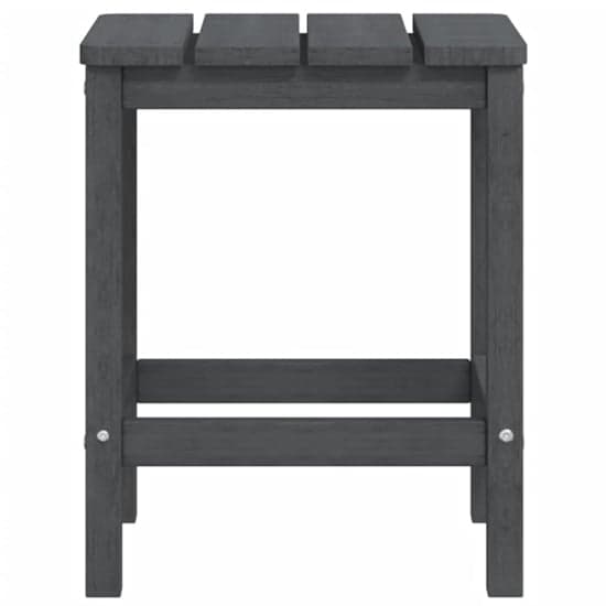 Clover HDPE Garden Seating Chair With Table In Anthracite_7