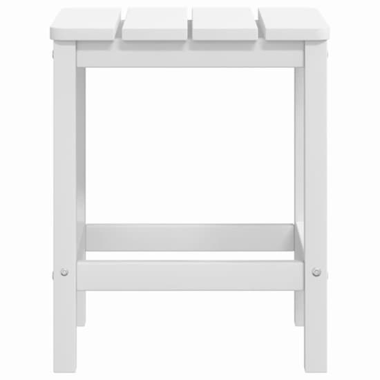 Clover HDPE Garden Seating Chair With Table In White_7
