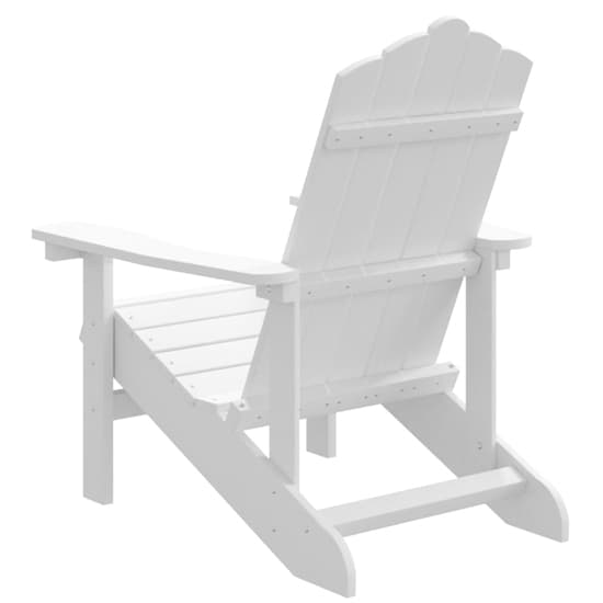 Clover HDPE Garden Seating Chair In White_5